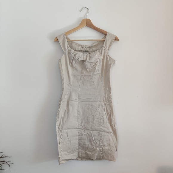 Rinascimento Cool Cream Beige Mini Dress - Picture 3 of 7